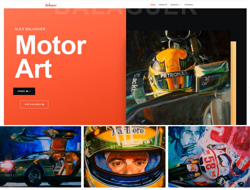 Diseño Web Página Balaguer Motor Art